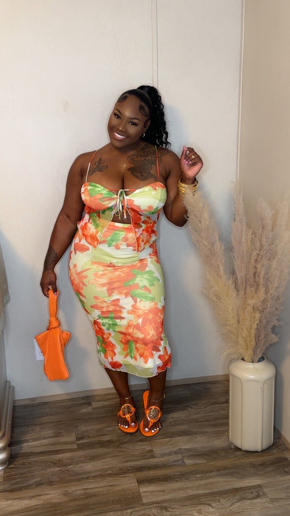 A Girl Love Colors 2Pc Skirt Set