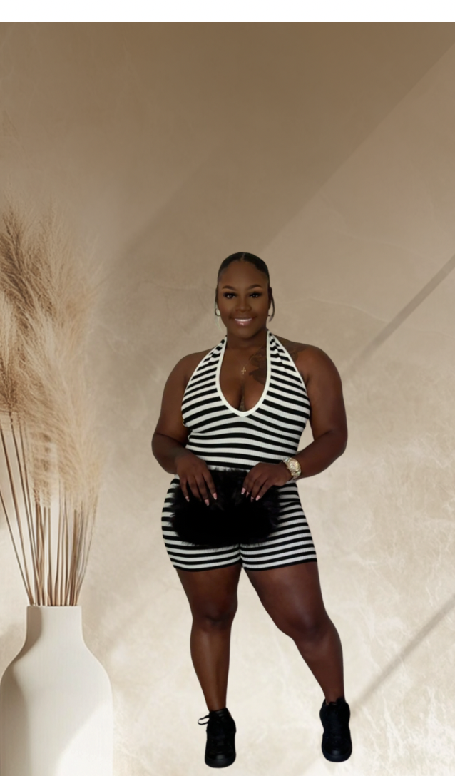 Stripes All Over Me Romper